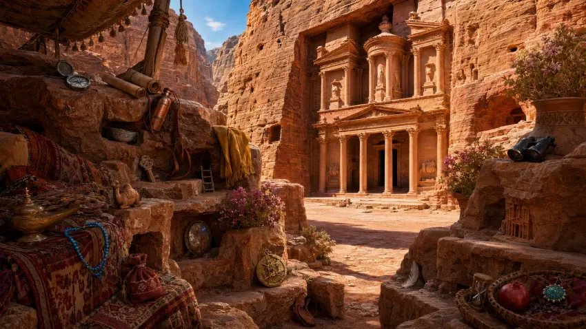 Petra Kayıp Hazine gizli nesne sahnesi