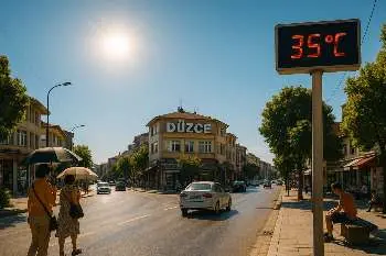 Düzceye Yakıcı Sıcaklar Geliyor Valilikten Kritik Uyarı