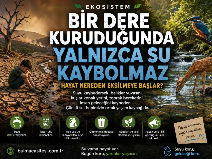 Bir Dere Kuruduğunda Yalnızca Su Kaybolmaz: Hayat Nereden Eksilmeye Başlar